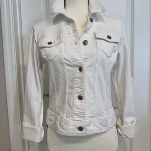 The Limited Vintage White Jean Jacket